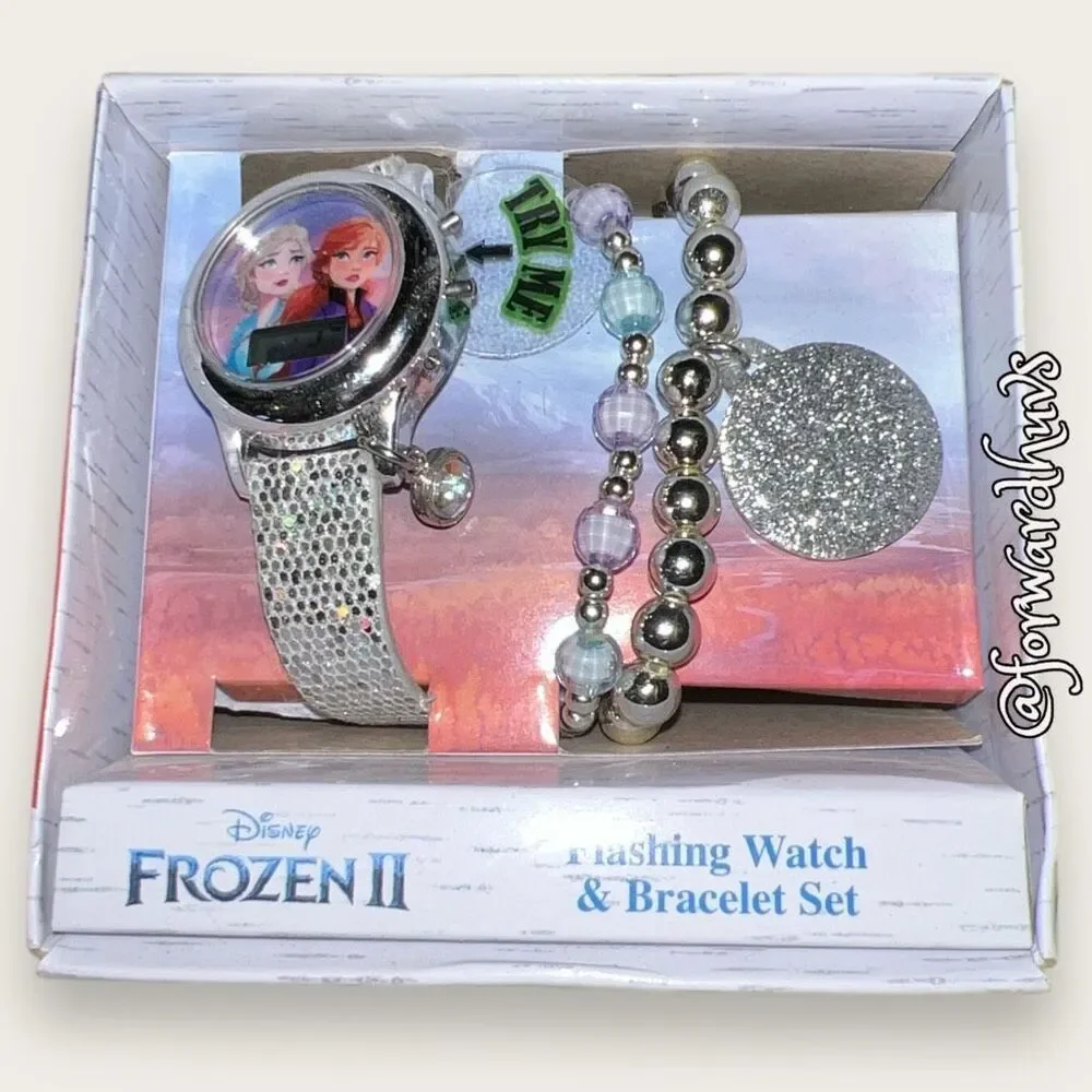 CRAFT or REPAIR | Frozen 2 Watch & Bracelet Set In Box - Watch Likely Needs Batt